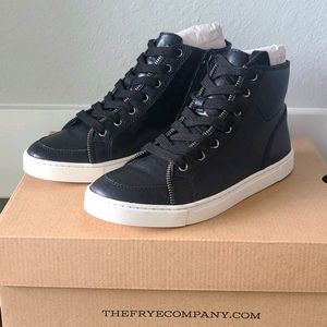 Frye and Co "Sindy Moto High Top Sneaker/Bootie"